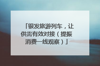银发旅游列车，让供需有效对接（提振消费一线观察）