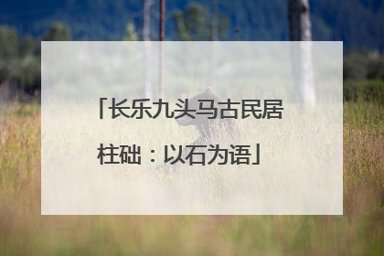 长乐九头马古民居柱础：以石为语