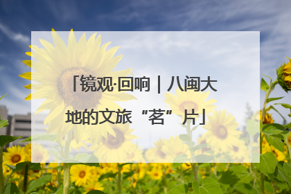 镜观·回响｜八闽大地的文旅“茗”片