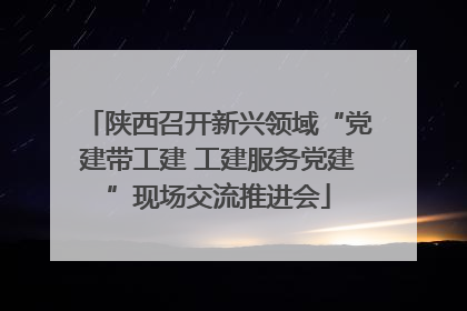 陕西召开新兴领域“党建带工建 工建服务党建”现场交流推进会