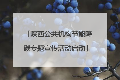 陕西公共机构节能降碳专题宣传活动启动