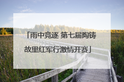 雨中竞逐 第七届陶铸故里红军行激情开赛