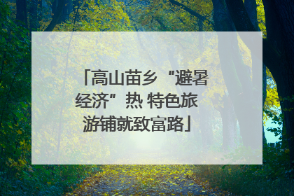 高山苗乡“避暑经济”热 特色旅游铺就致富路