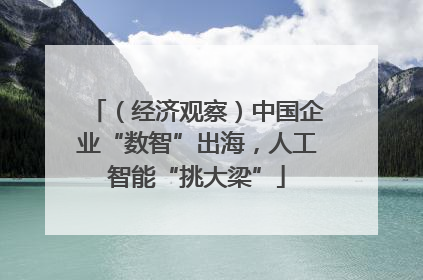 （经济观察）中国企业“数智”出海，人工智能“挑大梁”
