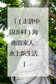 （走进中国乡村）海南疍家人 水上新生活