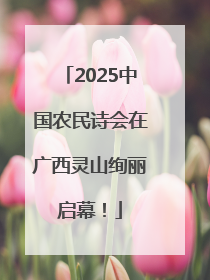 2025中国农民诗会在广西灵山绚丽启幕！