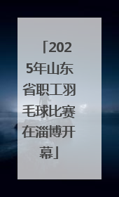 2025年山东省职工羽毛球比赛在淄博开幕