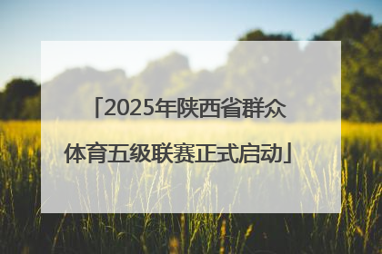 2025年陕西省群众体育五级联赛正式启动