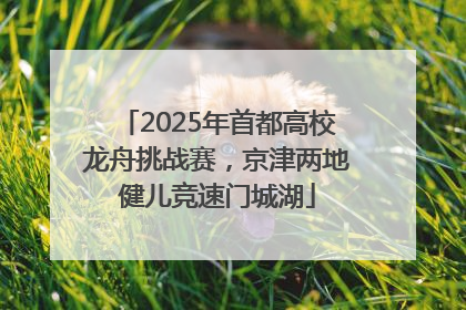 2025年首都高校龙舟挑战赛，京津两地健儿竞速门城湖