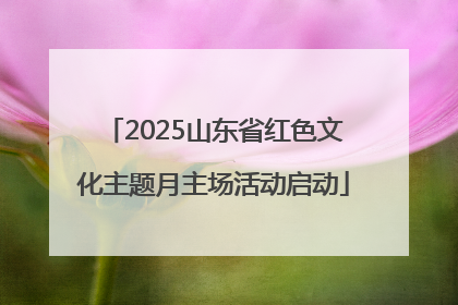 2025山东省红色文化主题月主场活动启动