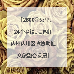 2800余公里、24个乡镇……四川达州达川区政协助推文旅融合发展