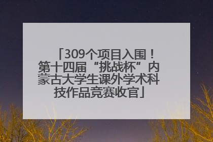 309个项目入围！第十四届“挑战杯”内蒙古大学生课外学术科技作品竞赛收官