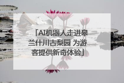 AI机器人走进皋兰什川古梨园 为游客提供新奇体验