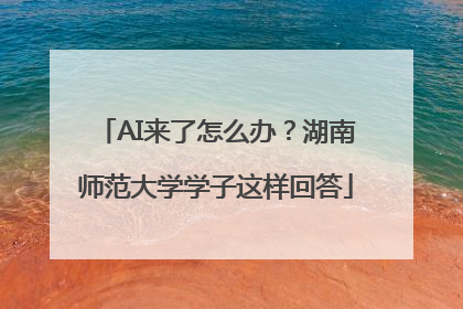 AI来了怎么办？湖南师范大学学子这样回答