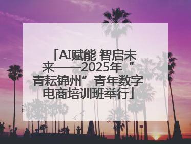 AI赋能 智启未来——2025年“青耘锦州”青年数字电商培训班举行
