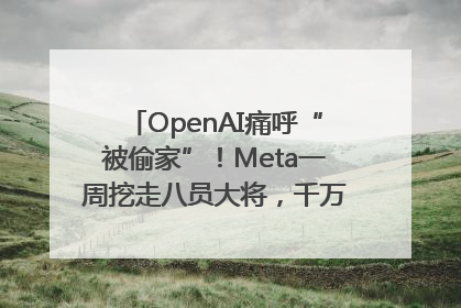 OpenAI痛呼“被偷家”！Meta一周挖走八员大将，千万美元薪酬战开打